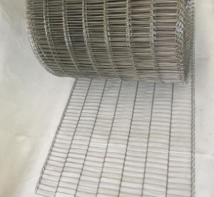 سیم تسمه نقاله SS304 SS316 نوع مش تخت برای انتقال بیسکویت شکلاتی