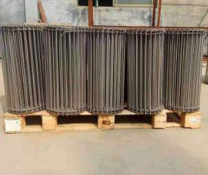 کمربند شبکه ای از فولاد ضد زنگ پولیش شده با عرض سفارشی مواد سیم فولادی مورد استفاده در صنعت بسته بندی و اتوماسیون کانویر