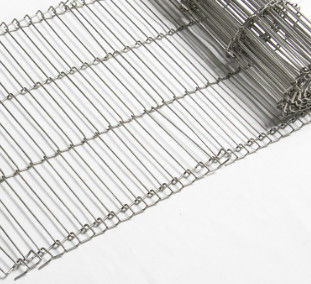 کیفیت  Flat Flex 304 Stainless Steel Food Conveyor Belt Wire Mesh کارخانه