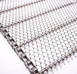 کیفیت  High Temperature Resistance Chain Drive Flat Flex Belt Wire Mesh for Conveyor کارخانه