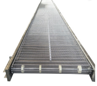 سیستم تسمه نقاله مش مشی زنجیره ای ضایعاتی برای کارخانه تولیدی