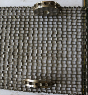 تسمه زنجیره ای مش سیم مسطح 316SS برای نوار نقاله
