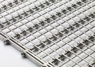 سیم مش فلزی انعطاف پذیر SUS302 فولاد ضد زنگ 2 X 2 برای تسمه نقاله