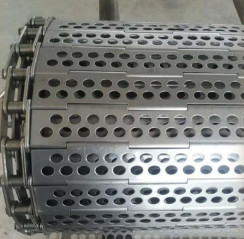 نوار نقاله زنجیره ای تراشه فولادی ضد زنگ 430 سوراخ دار