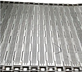 تسمه مشبک زنجیره ای تخت فولاد ضد زنگ صنعتی برای نقاله پردازش مواد غذایی