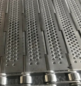 تسمه مشبک زنجیره ای تخت فولاد ضد زنگ صنعتی برای نقاله پردازش مواد غذایی