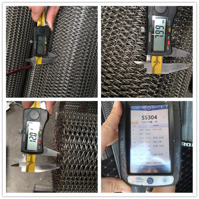 304 سیستم های نقاله زنجیره ای نردبان مشبک تسمه ای از فولاد ضد زنگ 10