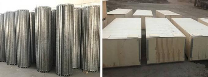 شبکه سیمی تسمه نقاله فولادی ضد زنگ لولایی نعل اسبی گالوانیزه 8